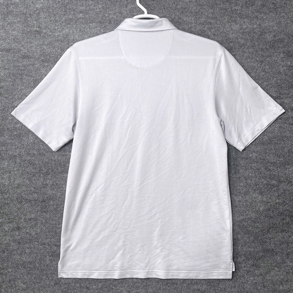 Camisa polo recta con eslabones de golf de playa de guijarros para hombre L gris claro rendimiento Foto 4 de 4