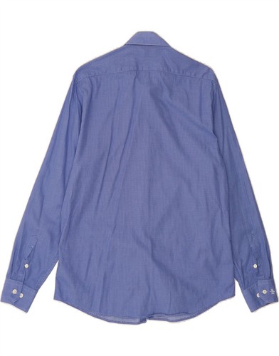 Camisa PENGUIN Para Hombres Heritage Fit Patrón Abstracto Talla 16 Grande Azul CR04 - Imagen 2 de 3