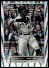 2022 Topps Chrome Sonic #7 Rodolfo Castro Black & White RayWave