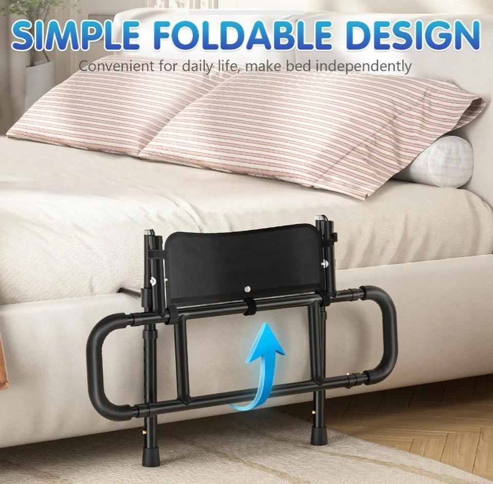 FORTEMOTUS Bed Rails for Elderly Adults Safety - Adjustable Heights & Extendable - Image 2 of 4