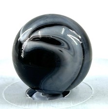 Vintage AKRO AGATE Black White Whispy Marble - EXC.