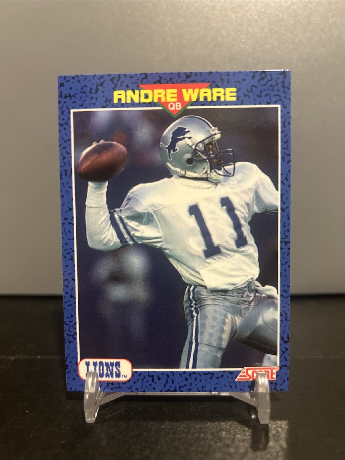 1991 Score Young Superstars Andre Ware Detroit Lions #32