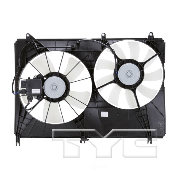 Dual Radiator and Condenser Fan Assembly TYC fits 04-08 Mitsubishi  