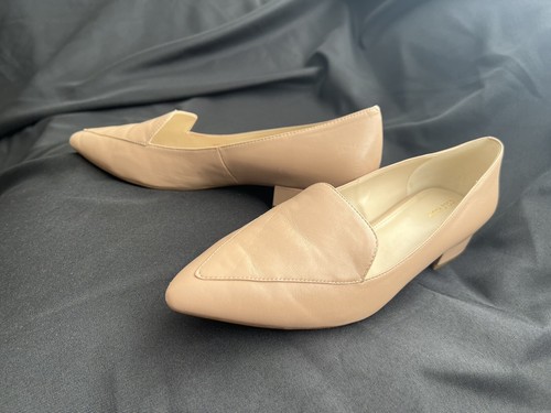 Cole Haan Beige Grand Os Slip On Pointy Toe Loafer Shoes Size 10 B - Picture 8 of 15