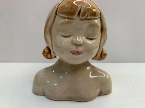 Vintage Stangl Rossware Pottery  Stacking Angel Girl Salt & Pepper Shakers Set