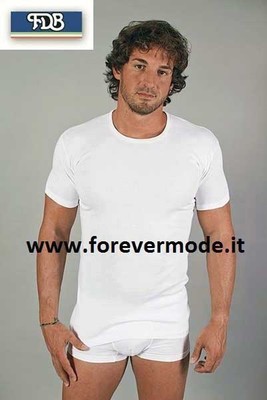 Men's FDB Short Sleeve Crew Neck Fitted Cotton Jersey T-Shirt Art 56 C