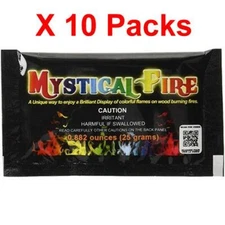 Mystical Fire Campfire Fireplace Flame Color Changer Packets X10 Packs colorant