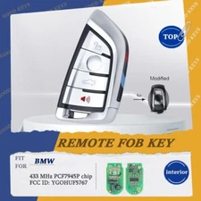 Modified Smart Remote key Fob 434MHz PCF7945P for BMW F Series CAS4+/FEM 2010-17