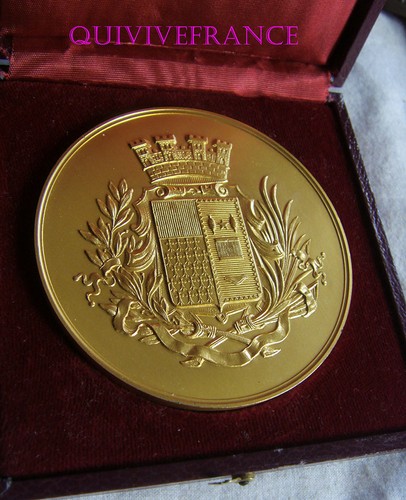 MED5003 - GROSSE MEDAILLE VILLE DE ROUBAIX 1968 en VERMEIL
