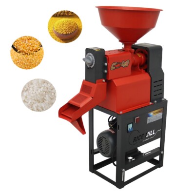 Electric Rice Corn Milling Machine Rice Millet Peeling Machine 130-170KG/H 220V