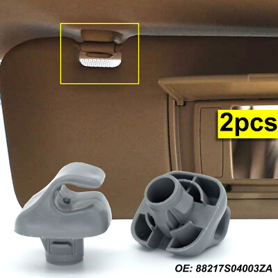 2x Sonnenblende Halterung Halter Grau Für Honda Civic Accord CR-V Pilot Odyssey