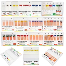 MacDent Dental Endodontic Gutta Percha Point & Absorbent Paper Obturation Points