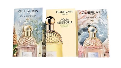 Guerlain Aqua Allegoria Pera Granita Rosa Rossa Bergamote Calabria 3x 1ml Parfum