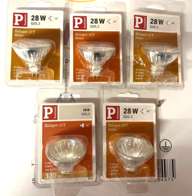 Paulmann Halogen Reflektor GU5,3 28W 5er Pack 28 Watt 800.28 MR16 Neu