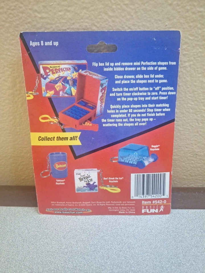 Mini Perfection Game Keychain Basic Fun Mini Game RARE Complete Unopened - Image 3 of 4