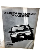 1982 Saab Turbo Car For Right Side Of Brain 2 Page Original Print Ad Vintage 1982 Saab Turbo Car For Right Side Of Brain 2 Page Original Print Ad Vintage
