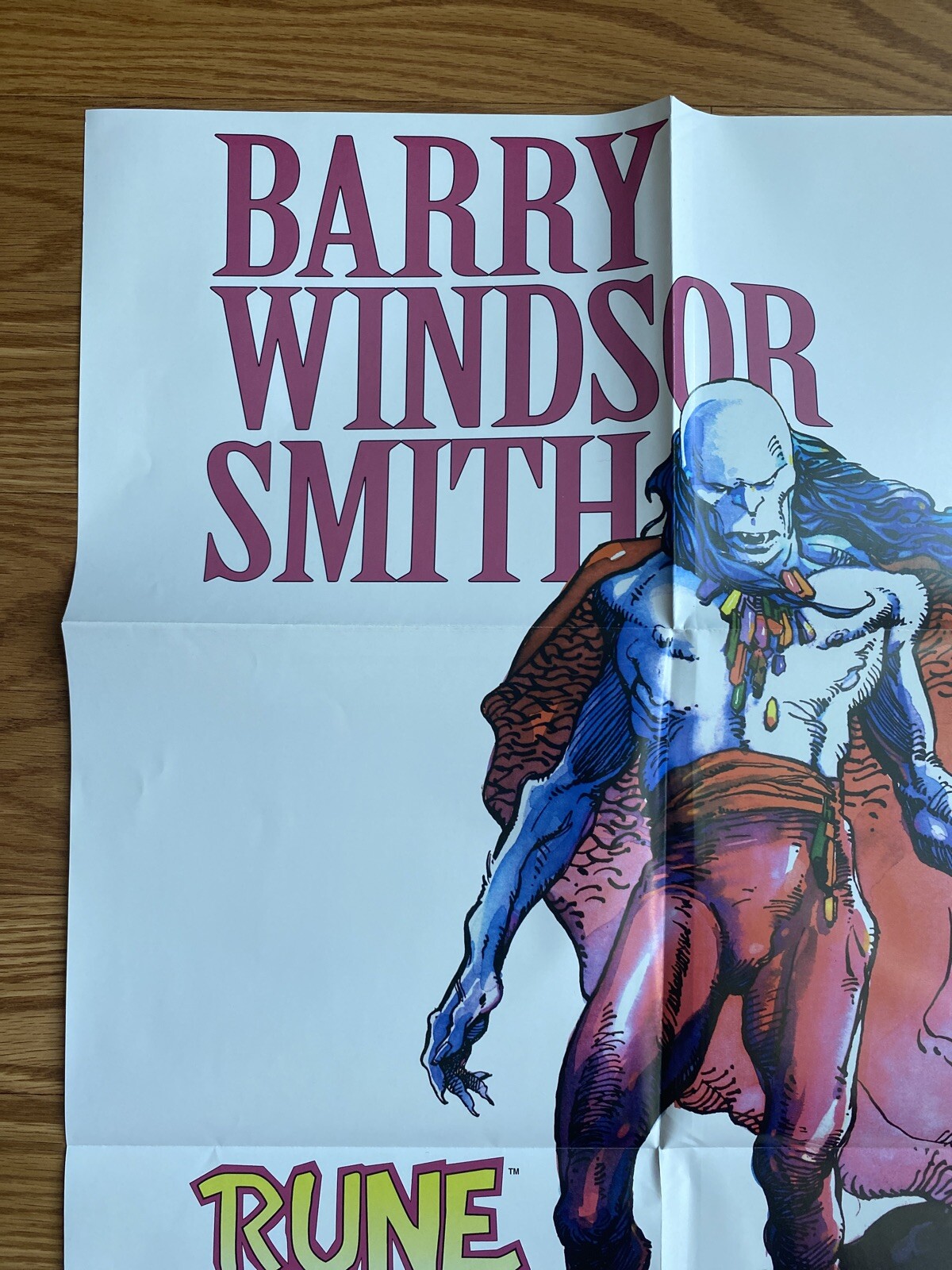 Rune Barry Windsor Smith Poster Malibu Comics 18 x24 Ultraverse VTG ...