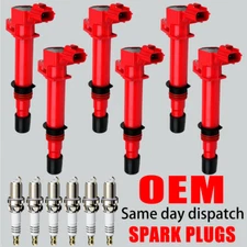 6X High Performance OEM Ignition Coil & Spark Plugs for Dodge Dakota Jeep UF270