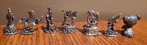 Vintage Pewter CCI Pegasus Wizard Castle Angel Dragon Unicorn bear thrown in - Picture 5 of 10