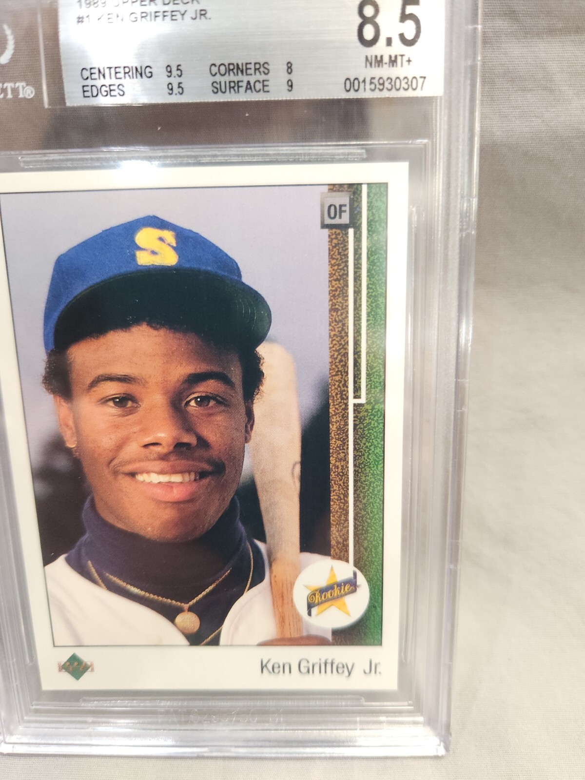 1989 Upper Deck Ken Griffey Jr Rookie BGS 8.5 9.5 Corners and Edges