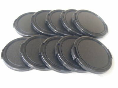 New 10x 58mm Plastic Snap-on Lens Cap Set