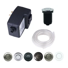 Mr. Scrappy Garbage Disposal Single Outlet Air Switch Kit with Button - 6 Colors
