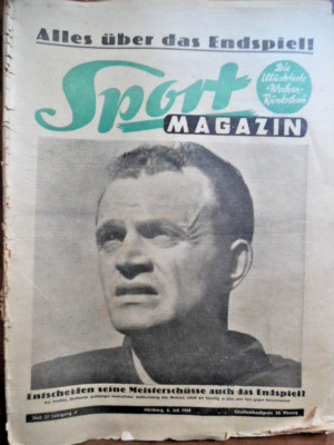 SPORT MAGAZIN KICKER 27 - 6.7. 1949 Adi Preißler Dortmund-Lautern 4:1 Fürth Jahn
