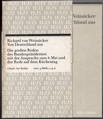 Richard v. Weizsäcker Die großen Reden d. Bundespräsidenten Kirchentag