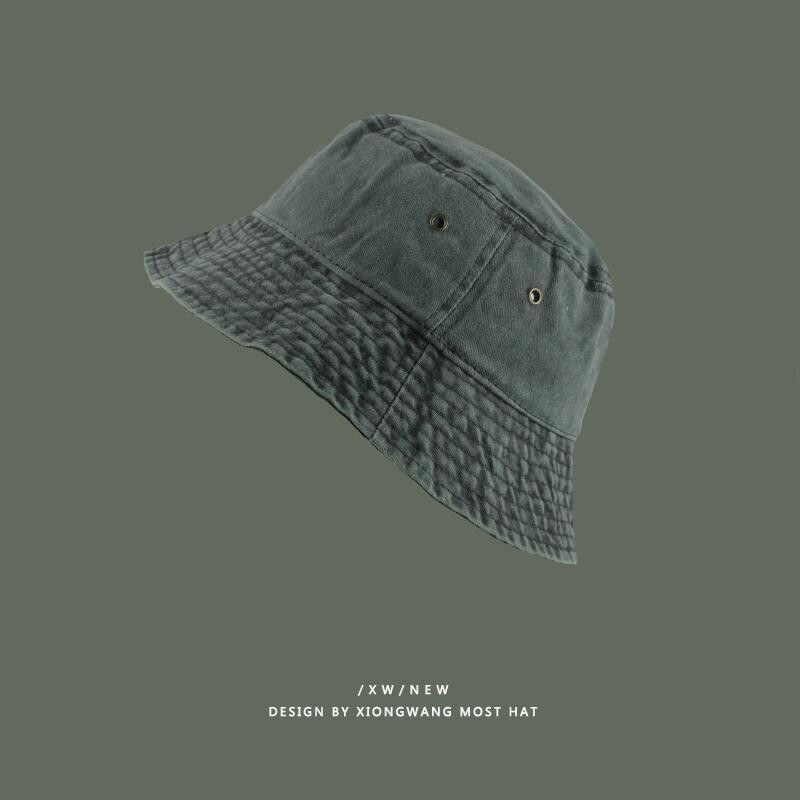 Fashion Women Men Washed Denim Bucket Hats Summer Beach