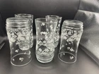 VTG 80’s White Floral Glasses 9~12 oz Tumblers Anchor Hocking Water/Ice Tea