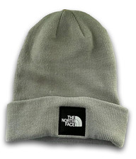 NEW Unisex The North Face Big Box Beanie Hat Clay Gray Knit TNF