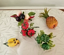 Vintage Plastic Fruit and Vegetables SMALL/MINI 1970s