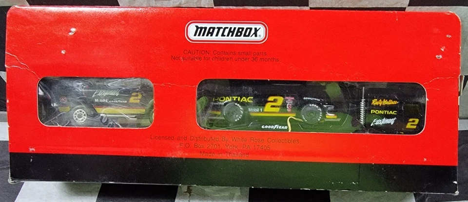 Pontiac 1992 Rusty Wallace #2 escala 1:64 coche Matchbox Super Star Team Convoy Foto 3 de 4