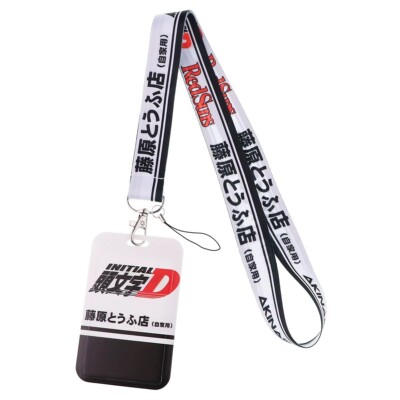 Initial D Manga Lanyard ID Badge Holder Keychain Neck Strap - Ship from US