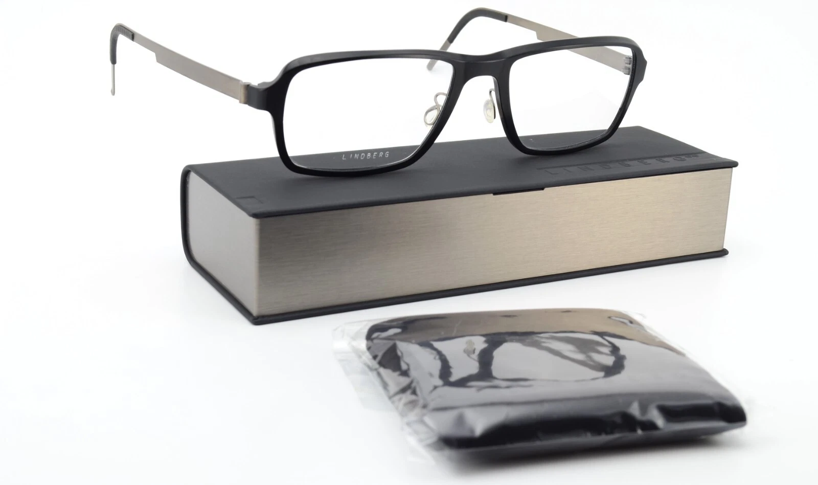 Lindberg Glasses Frame Mod. 1238 55 18 135 Col. AE72 Acetanium Black Gray Men