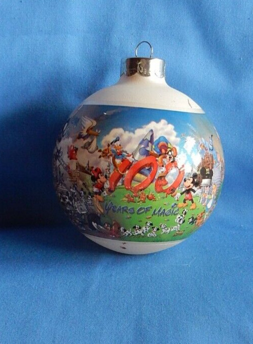 Disney 100 Years of Magic 2001 Glass Ball Christmas Ornament
