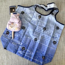 Spirited Away Ghibli Studio Foldable Shopping Bag with Charm Purse NWT