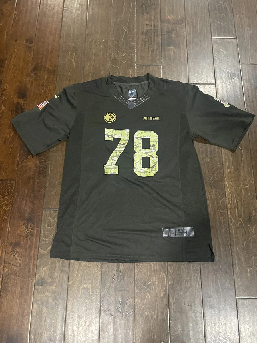 Nike On Field NFL Salute To Service Jersey Pittsburg Steelers VILLANUEVA 78  XL