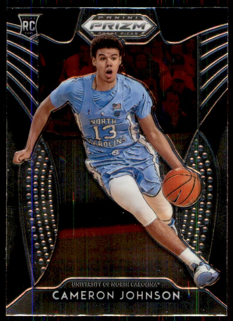 2019-20 Panini Prizm RC Rookie Cameron Johnson Carolina Tarheels #76