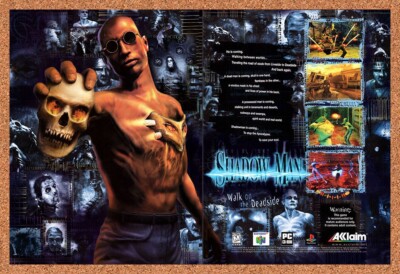 2000 Shadow Man N64 Original Advertisement / Retro Promo v2