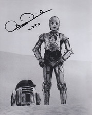 ANTHONY DANIELS signed autograph 20x25cm STAR WARS in person autograph ACOA