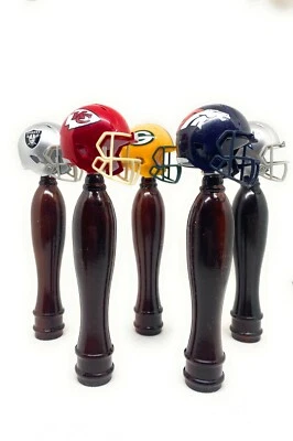 NFL Helmet Pub Style Beer Tap Handle All Teams Available Cherry - Image 1 of 3