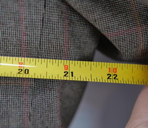 Hickey Freeman Jacket Brown Plaid Wool Cashmere Coat Blazer size 42 reg - Picture 4 of 10