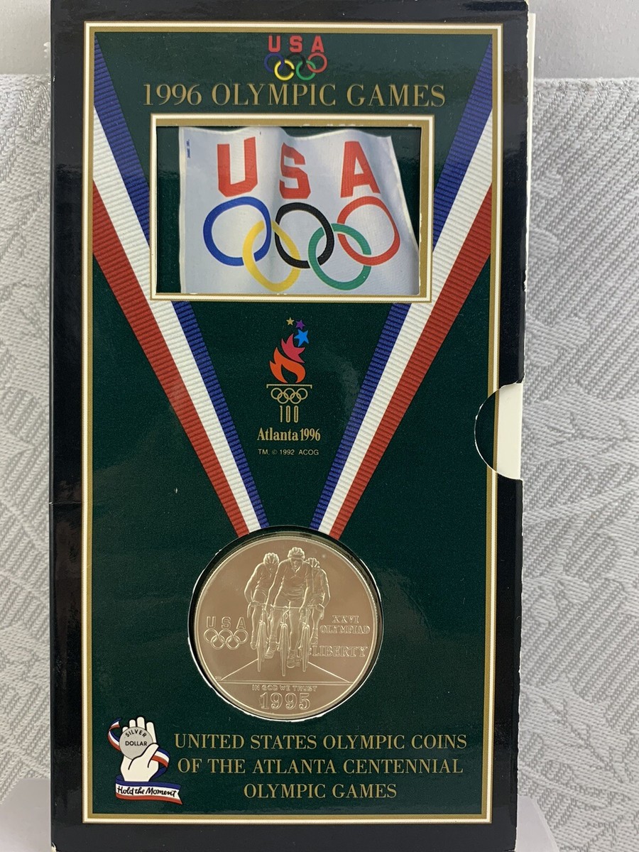 1996 Atlanta Centennial Olympic Games Cycling Silver Dollar