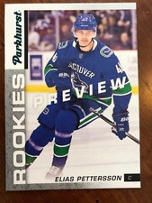 18-19 UD Series 1 Hockey Parkhurst Rookies PR-7 Elias Pettersson