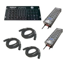Chauvet DJ 2 Pro-D6 On / Off Dimmer 6Ch Switch Relay Pack Dmx Cables Rgbw4C