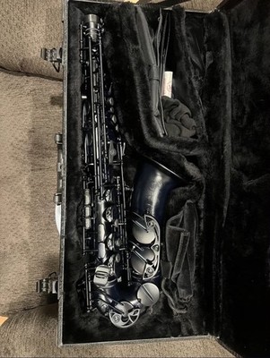Cannonball Alto Saxophone Big Bell Midknight Matte Black Blue Hue A5-M 
