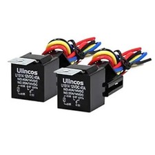Auto Relay with 14AWG Wire Harness, 12V DC 30/40A SPDT 5-Pin Pack of 2 