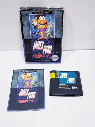 James Pond: Underwater Agent (Sega Genesis) With Manual - TESTED