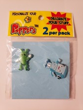 2 Pcs Pieces Blue Robot  Green Alien Crocs Shoe Charms Accessories